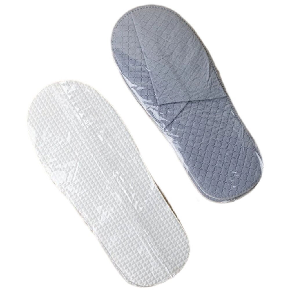 Quilted Closed Toe Slippers with Anti-Slip Sole for Guests,Travel (Unisex) - Picture 9 of 9